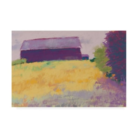 Mike Kell 'Wheat Field Barn' Canvas Art,30x47